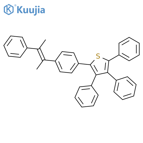 THIOPHENE, 2-[4-(1-METHYL-2-PHENYL-1-PROPENYL)PHENYL]-3,4,5-TRIPHENYL- structure
