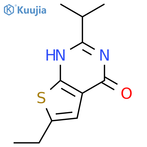 6-ethyl-2-(propan-2-yl)-3H,4H-thieno2,3-dpyrimidin-4-one structure
