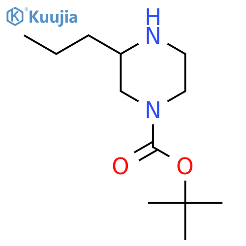 tert-butyl 3-propylpiperazine-1-carboxylate structure