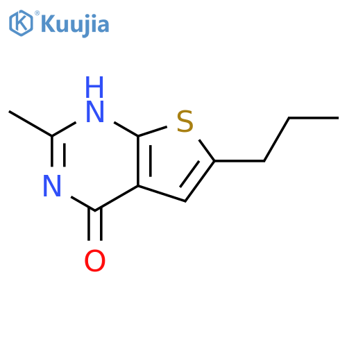 Thieno[2,3-d]pyrimidin-4(1H)-one, 2-methyl-6-propyl- structure