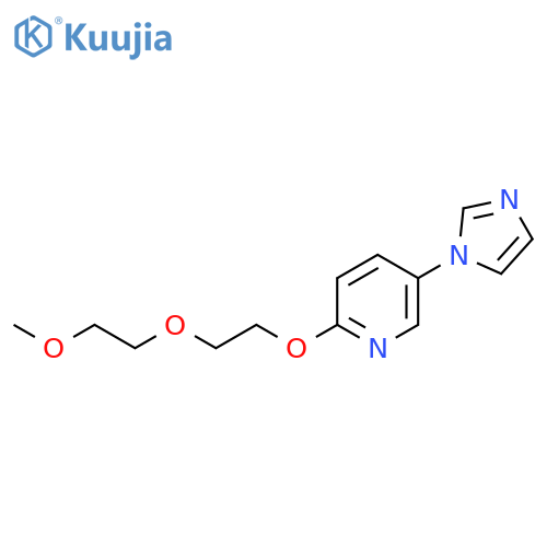 Pyridine, 5-(1H-imidazol-1-yl)-2-[2-(2-methoxyethoxy)ethoxy]- structure