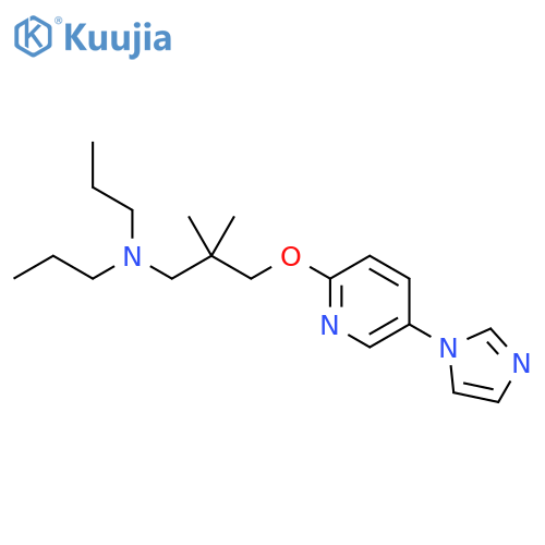 1-Propanamine,N-[3-[[5-(1H-imidazol-1-yl)-2-pyridinyl]oxy]-2,2-dimethylpropyl]-N-propyl- structure