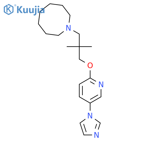 Azocine,octahydro-1-[3-[[5-(1H-imidazol-1-yl)-2-pyridinyl]oxy]-2,2-dimethylpropyl]- structure