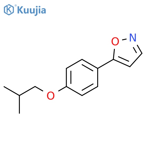 Isoxazole, 5-[4-(2-methylpropoxy)phenyl]- structure