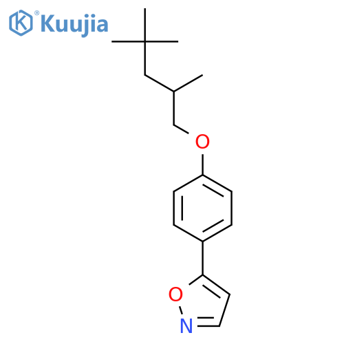 Isoxazole, 5-[4-[(2,4,4-trimethylpentyl)oxy]phenyl]- structure