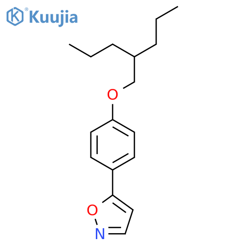 Isoxazole, 5-[4-[(2-propylpentyl)oxy]phenyl]- structure