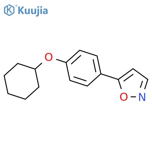 Isoxazole, 5-[4-(cyclohexyloxy)phenyl]- structure