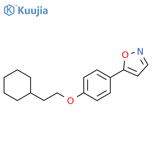 Isoxazole, 5-[4-(2-cyclohexylethoxy)phenyl]- structure
