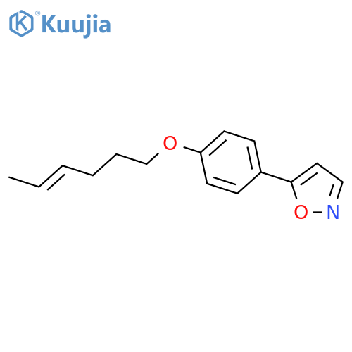 Isoxazole, 5-[4-(4-hexenyloxy)phenyl]- structure