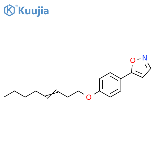 Isoxazole, 5-[4-(3-octenyloxy)phenyl]- structure