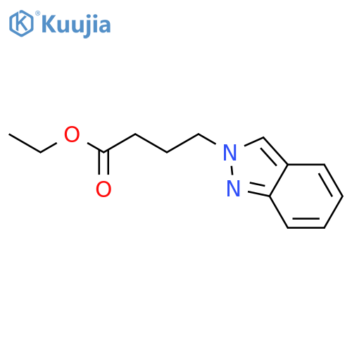 2H-Indazole-2-butanoic acid, ethyl ester structure