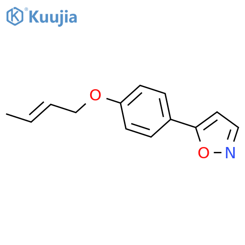 Isoxazole, 5-[4-(2-butenyloxy)phenyl]- structure