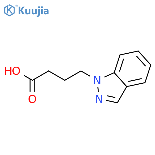 1H-Indazole-1-butanoic acid structure