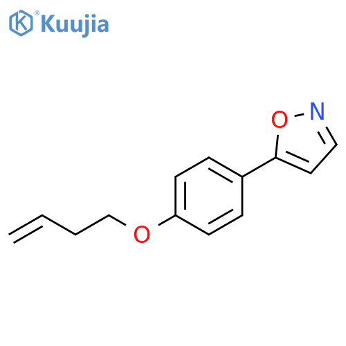 Isoxazole, 5-[4-(3-butenyloxy)phenyl]- structure