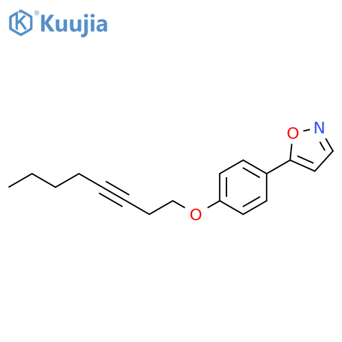 Isoxazole, 5-[4-(3-octynyloxy)phenyl]- structure