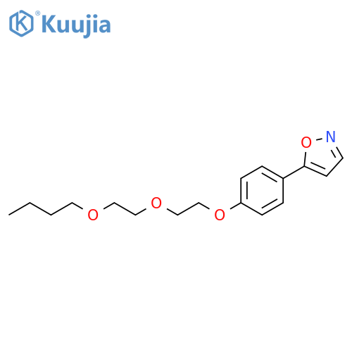 Isoxazole, 5-[4-[2-(2-butoxyethoxy)ethoxy]phenyl]- structure