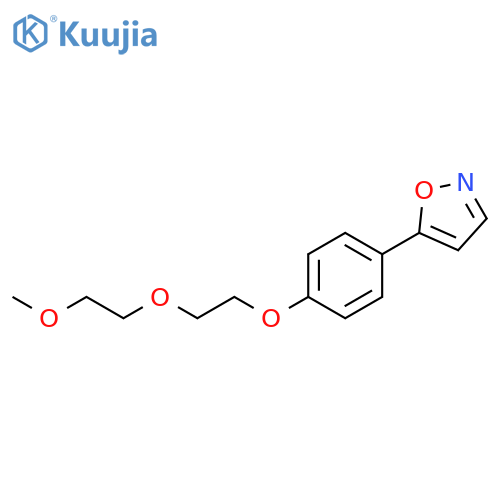 Isoxazole, 5-[4-[2-(2-methoxyethoxy)ethoxy]phenyl]- structure