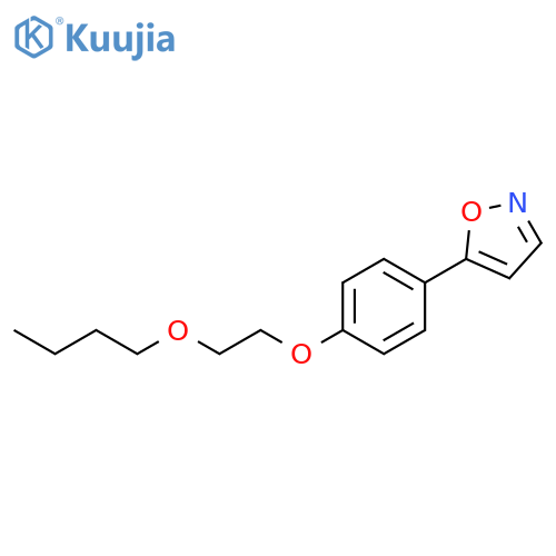 Isoxazole, 5-[4-(2-butoxyethoxy)phenyl]- structure