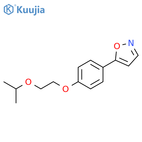 Isoxazole, 5-[4-[2-(1-methylethoxy)ethoxy]phenyl]- structure