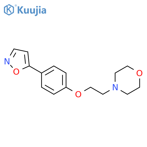 Morpholine, 4-[2-[4-(5-isoxazolyl)phenoxy]ethyl]- structure