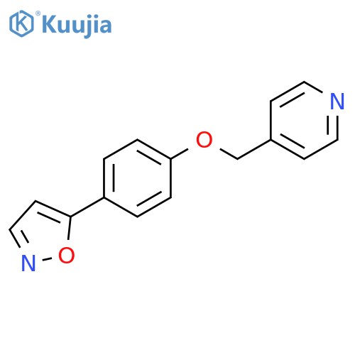 Pyridine, 4-[[4-(5-isoxazolyl)phenoxy]methyl]- structure