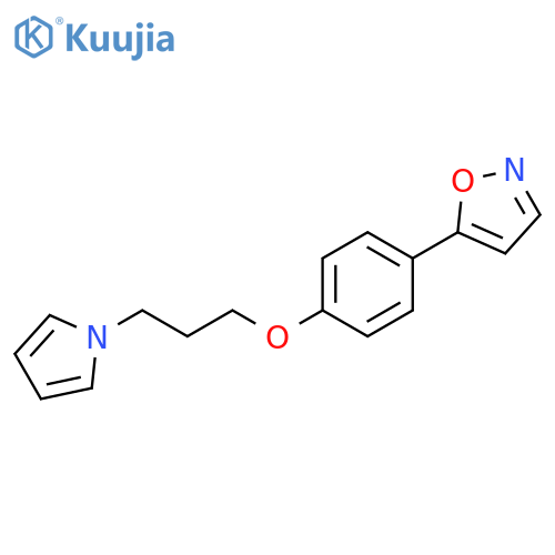Isoxazole, 5-[4-[3-(1H-pyrrol-1-yl)propoxy]phenyl]- structure
