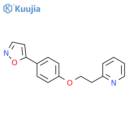 Pyridine, 2-[2-[4-(5-isoxazolyl)phenoxy]ethyl]- structure