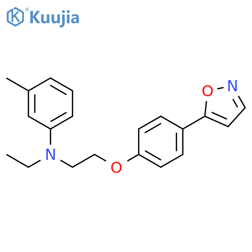 Benzenamine, N-ethyl-N-[2-[4-(5-isoxazolyl)phenoxy]ethyl]-3-methyl- structure