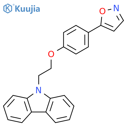 9H-Carbazole, 9-[2-[4-(5-isoxazolyl)phenoxy]ethyl]- structure