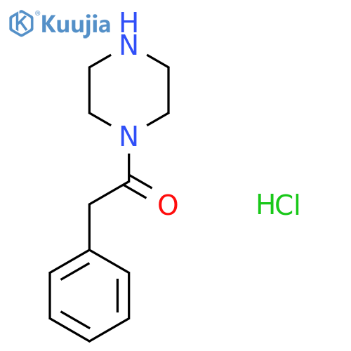 2-Phenyl-1-(piperazin-1-yl)ethanone hydrochloride structure