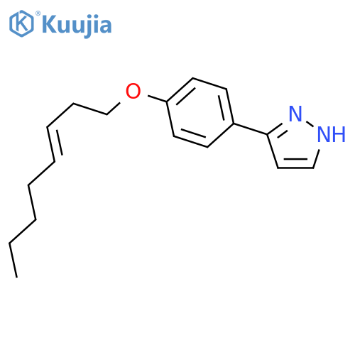 1H-Pyrazole, 3-[4-(3-octenyloxy)phenyl]- structure