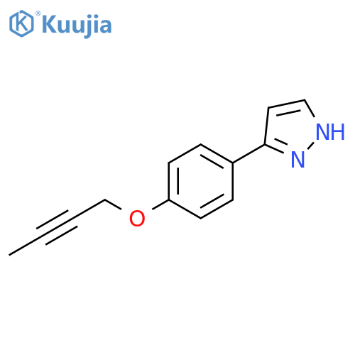 1H-Pyrazole, 3-[4-(2-butynyloxy)phenyl]- structure
