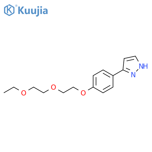 1H-Pyrazole, 3-[4-[2-(2-ethoxyethoxy)ethoxy]phenyl]- structure