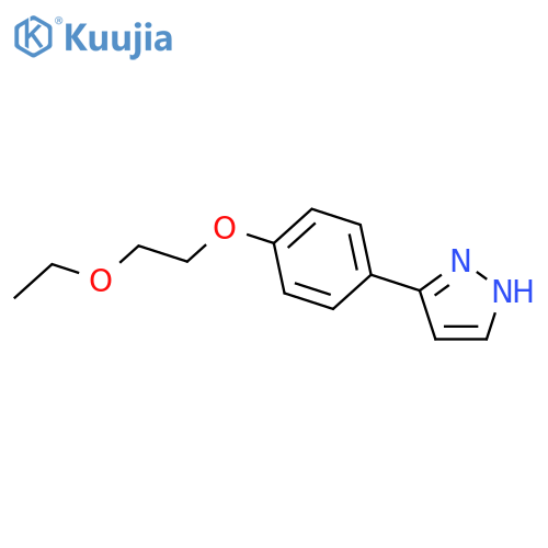 1H-Pyrazole, 3-[4-(2-ethoxyethoxy)phenyl]- structure