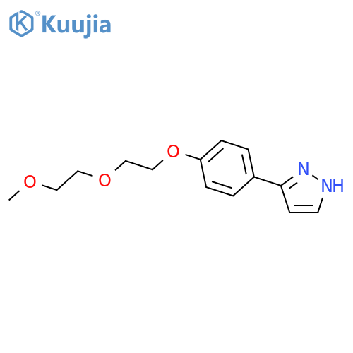 1H-Pyrazole, 3-[4-[2-(2-methoxyethoxy)ethoxy]phenyl]- structure