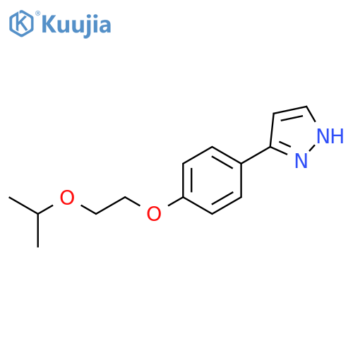 1H-Pyrazole, 3-[4-[2-(1-methylethoxy)ethoxy]phenyl]- structure