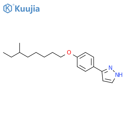 1H-Pyrazole, 3-[4-[[(6S)-6-methyloctyl]oxy]phenyl]- structure