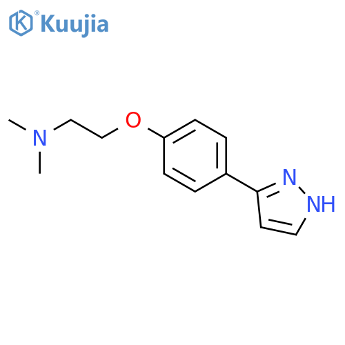Ethanamine, N,N-dimethyl-2-[4-(1H-pyrazol-3-yl)phenoxy]- structure