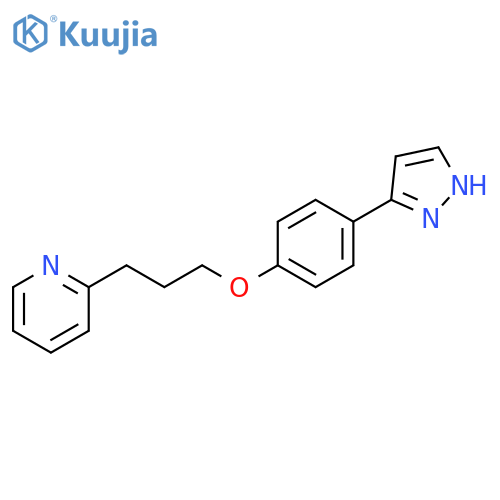 Pyridine, 2-[3-[4-(1H-pyrazol-3-yl)phenoxy]propyl]- structure