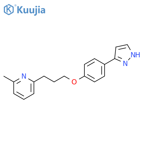 Pyridine, 2-methyl-6-[3-[4-(1H-pyrazol-3-yl)phenoxy]propyl]- structure