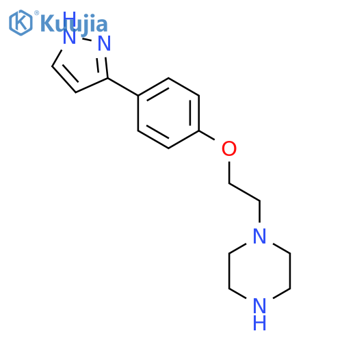 Piperazine, 1-[2-[4-(1H-pyrazol-3-yl)phenoxy]ethyl]- structure