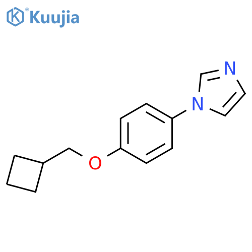 1H-Imidazole, 1-[4-(cyclobutylmethoxy)phenyl]- structure