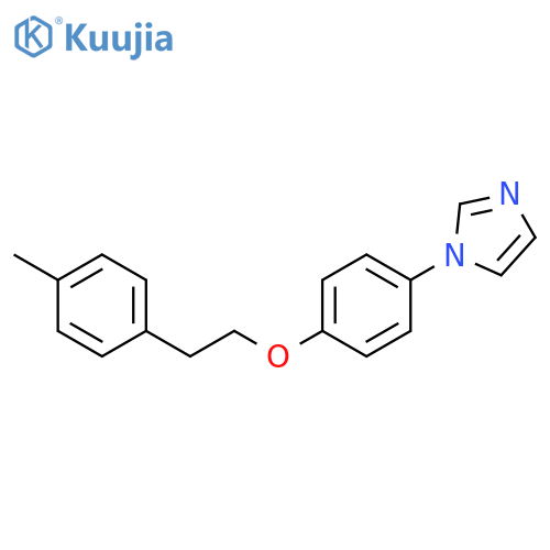 1H-Imidazole, 1-[4-[2-(4-methylphenyl)ethoxy]phenyl]- structure