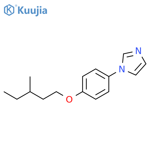 1H-Imidazole, 1-[4-[(3-methylpentyl)oxy]phenyl]- structure