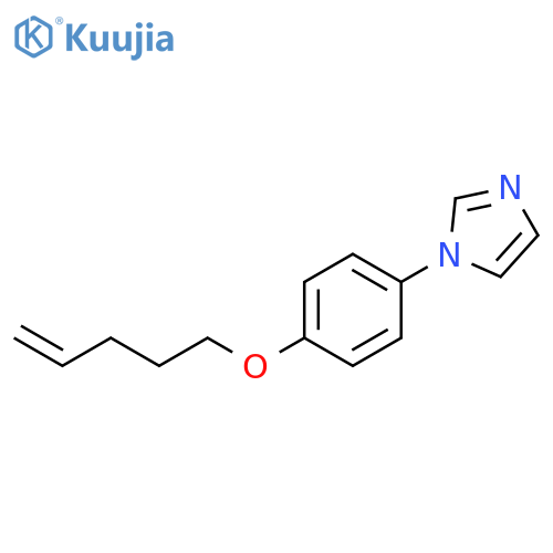 1H-Imidazole, 1-[4-(4-pentenyloxy)phenyl]- structure