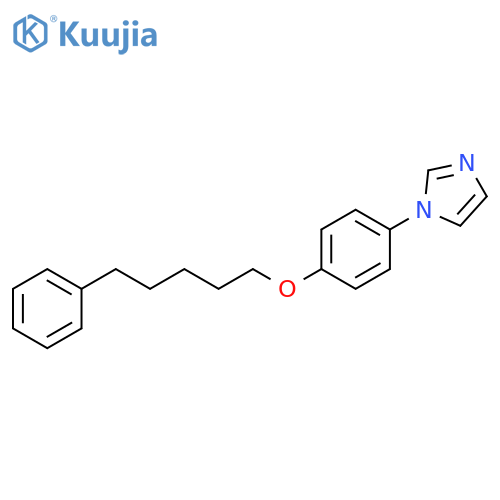 1H-Imidazole, 1-[4-[(5-phenylpentyl)oxy]phenyl]- structure