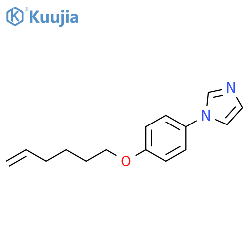 1H-Imidazole, 1-[4-(5-hexenyloxy)phenyl]- structure