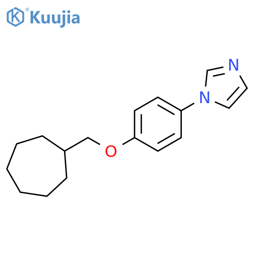 1H-Imidazole, 1-[4-(cycloheptylmethoxy)phenyl]- structure