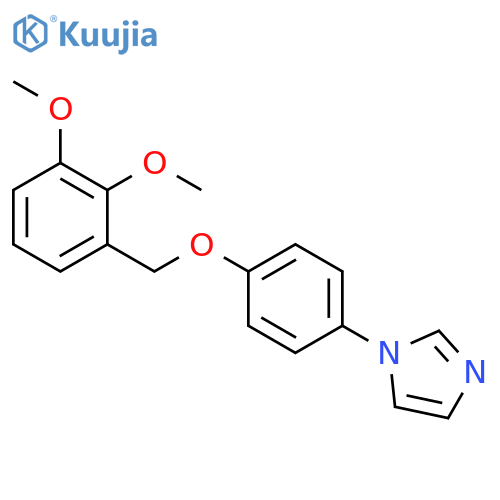 1H-Imidazole, 1-[4-[(2,3-dimethoxyphenyl)methoxy]phenyl]- structure