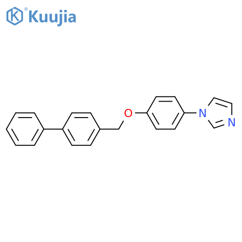1H-Imidazole, 1-[4-([1,1'-biphenyl]-4-ylmethoxy)phenyl]- structure